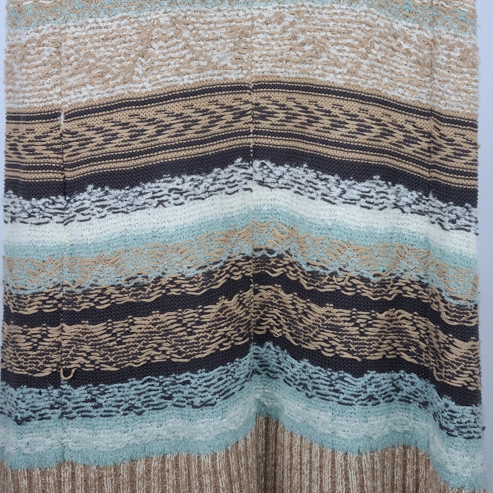 Sleeping in Snow Anthropologie Quilins Jacquard Knit Waterfall Vest XS/S Boho - Picture 6 of 11